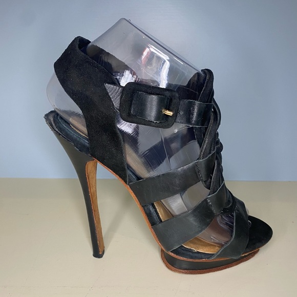 L.A.M.B  black size 7 heels. Sexy & Fun - Picture 3 of 14